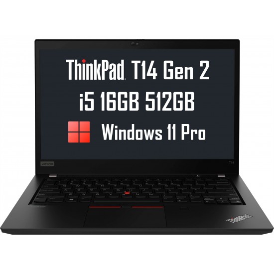 ThinkPad T14, Ecran 14" FHD, Core i5-1135G7, 8GB, 512 SSD, Windows 10 Pro 64 bit