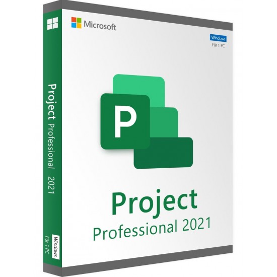 Microsoft® Project Professional 2021 Win All Languages Online Product Key License