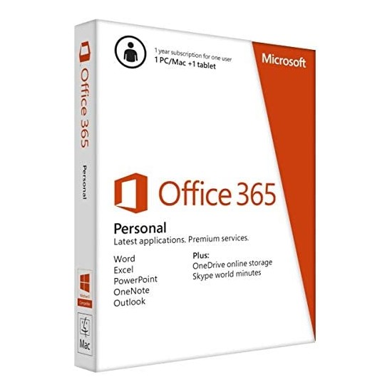 Microsoft® 365 Personal 32-bit/x64 All Languages Subscription Emerging