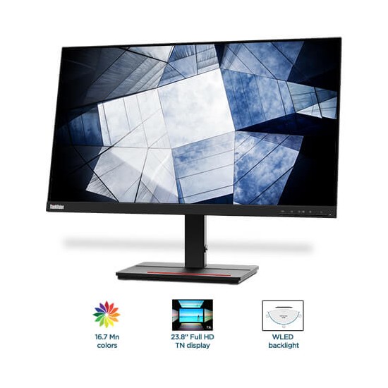 ThinkVision 23.8" S24e-20 (1020x1080) FHD HDMI, VGA Monitor