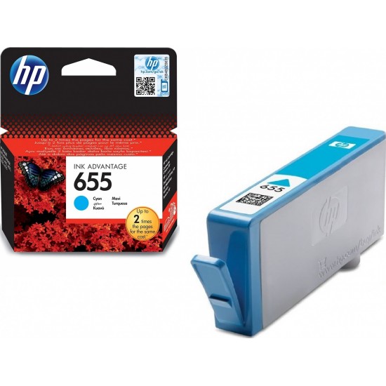HP 655 Cyan Original Ink...