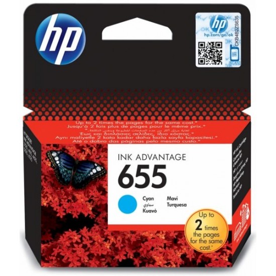 HP 655 Magenta Original Ink Advantage Cartridge