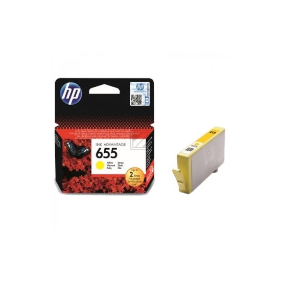 HP 655 Yellow Original Ink Advantage Cartridge