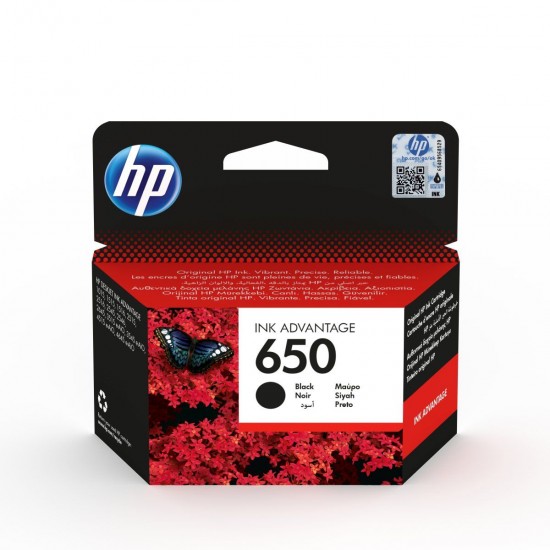 HP 650 Black Original Ink Advantage Cartridge