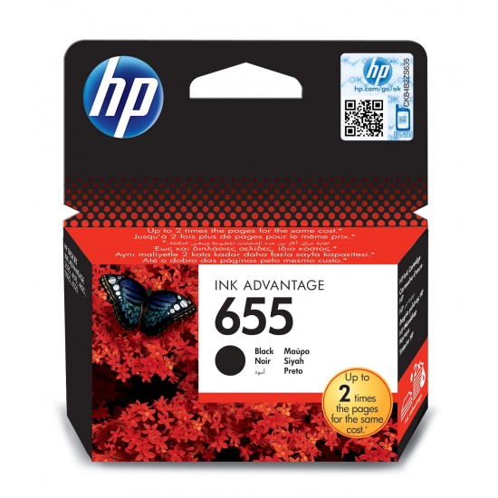 HP 655 Black Original Ink...